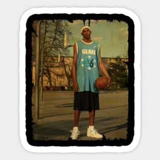 Kevin Durant - Vintage Design Of Basketball Sticker